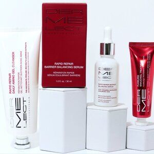 3Pc Dermelect Bakuchiol Treatment, Balancing Serum, Amino Gel Cleanser R$142 NEW